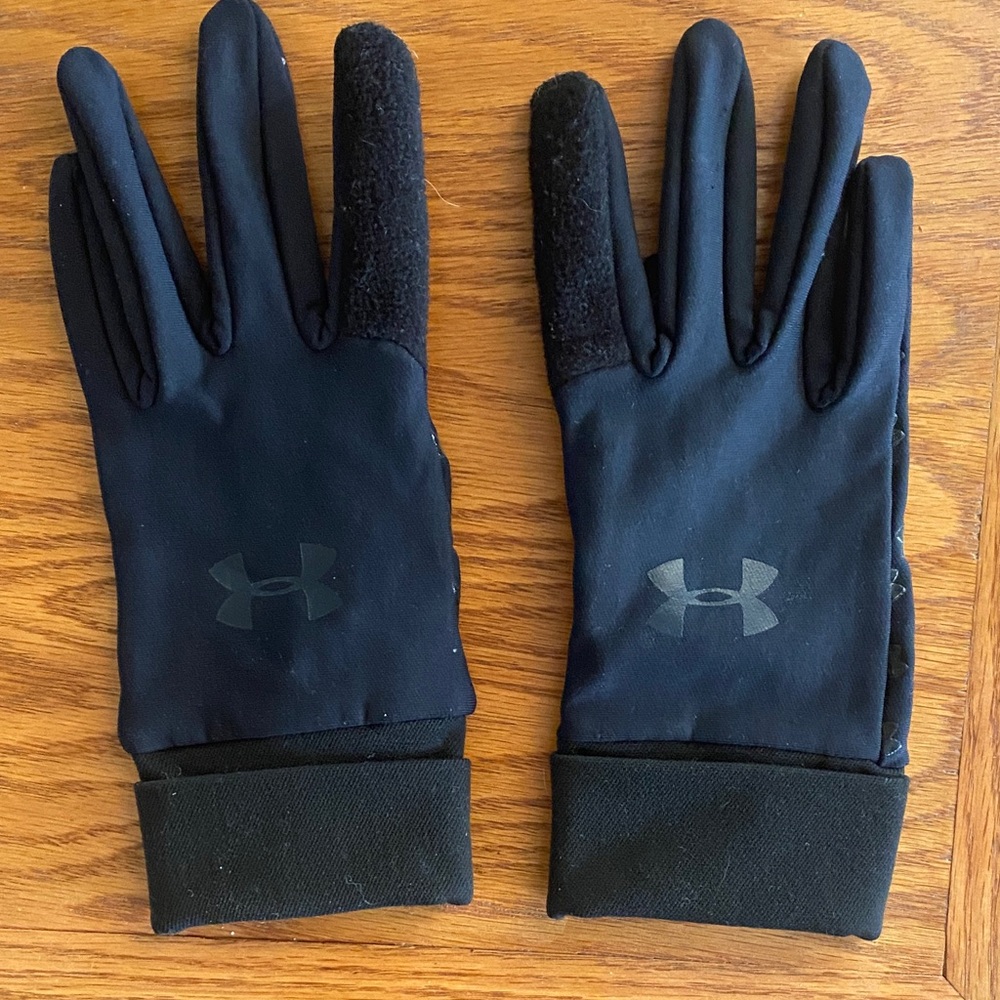 Under Armour Black Patterned Gloves
